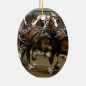 Chevaux belges dans le harnais - ornement (Dos)