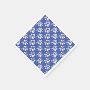 Chevaux Bleus et Blancs pour serviettes en Papier