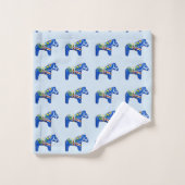 Chevaux Blue Dala (Gant de toilette)