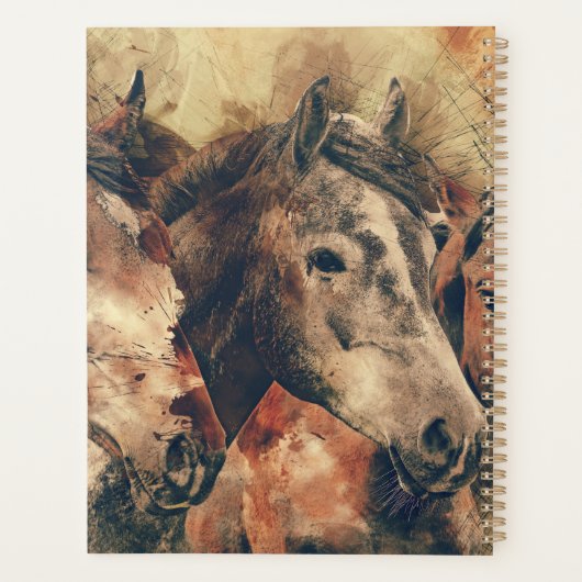 Chevaux Brown de châtaignes (Dos)