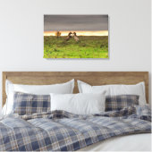 Chevaux cabrés sur toile (Insitu(Chambre))