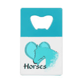 Chevaux cardiaques III (aqua) (Devant)