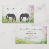 Chevaux - Carte d'appel professionnelle ou personn (Devant / Derrière)