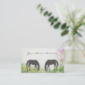 Chevaux - Carte d'appel professionnelle ou personn (Debout devant)