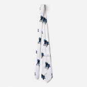 Chevaux, cheval élégant de bleu de cravate (Dos)