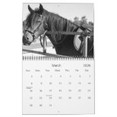 Chevaux dans grand le calendrier NOIR 2009 et (Mar 2026)