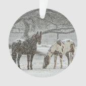 Chevaux dans la neige (devant)
