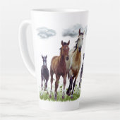 Chevaux dans une Mug de pré (Angle gauche)