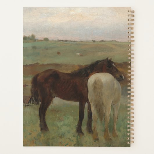 Chevaux dans une prairie - Edgar Degas (Dos)
