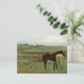 Chevaux dans une prairie Edgar Degas Carte postale (Debout devant)