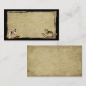 Chevaux de basculage d'Ol - cartes de visite (Devant / Derrière)