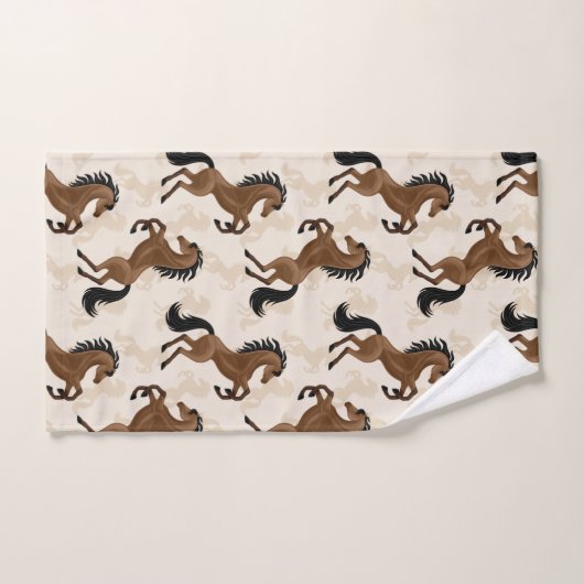 Chevaux de campagne Brown (Serviette à main)