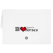 Chevaux de coeur I (éclatement métallique bleu) (Dos Horizontal)