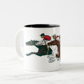 Chevaux de course Café Mug (Devant gauche)