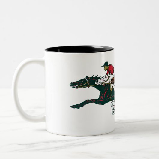 Chevaux de course Café Mug (Gauche)