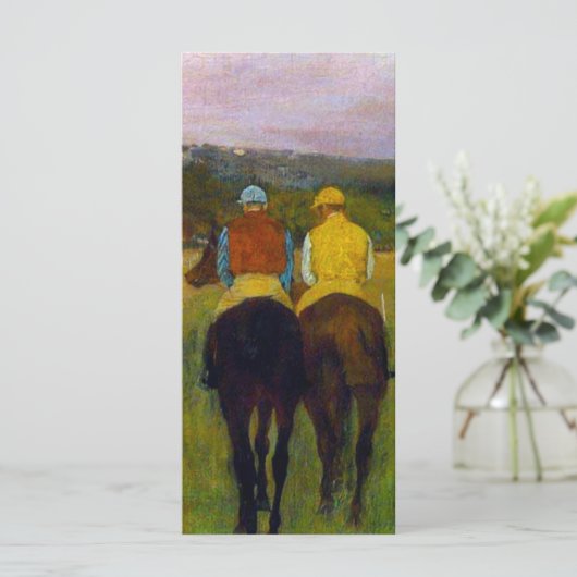 Chevaux de course Edgar Degas à la carte Longchamp (Debout devant)