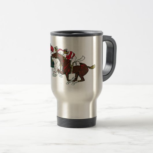 Chevaux de course Travel Mug (Devant droit)