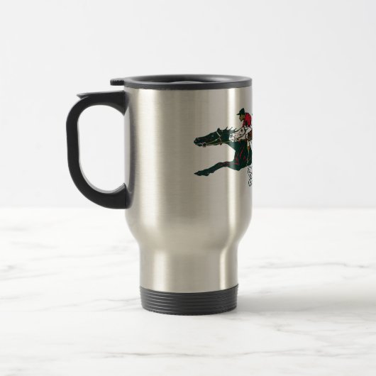 Chevaux de course Travel Mug (Gauche)
