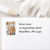 Chevaux de différentes couleurs Étiquette (En situation)