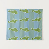 Chevaux de mer Art Tapisserie murale (Devant (Horizontal))