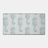 Chevaux de mer tropicaux, Motif hippocampe - gris  (Recto)