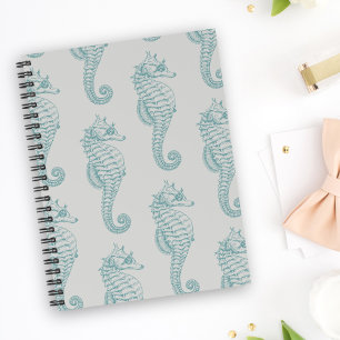 Chevaux de mer tropicaux, Motif hippocampe - gris