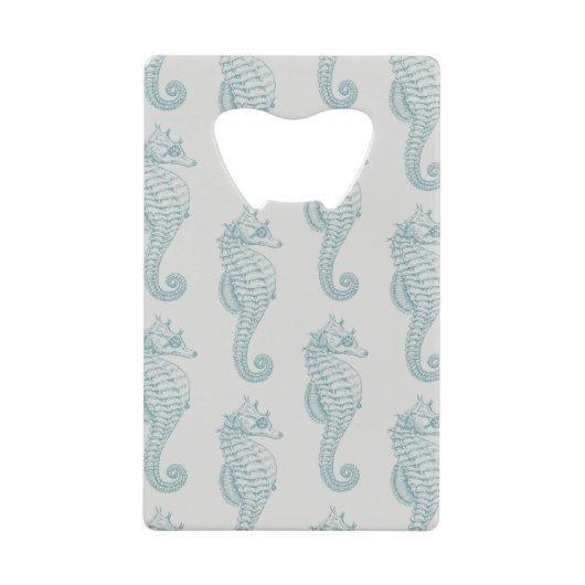 Chevaux de mer tropicaux, Motif hippocampe - gris  (Devant)