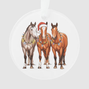 Chevaux de Noël Cowboy occidental Chapeau de Père
