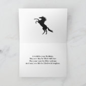 Chevaux de Surf blanc Carte d'anniversaire photo (Intérieur)