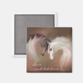 "Chevaux de Verre, Amour..." ~ Magnet (Recto/Verso)