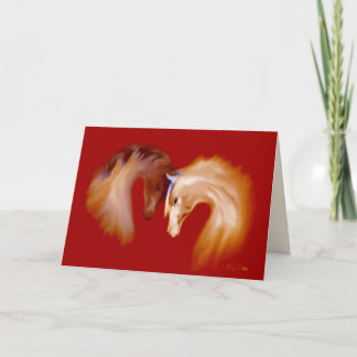 "Chevaux de Verre" ~ Carte de voeux (vide)