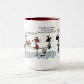 Chevaux drôles volant des tasses de bande dessinée (Centre)