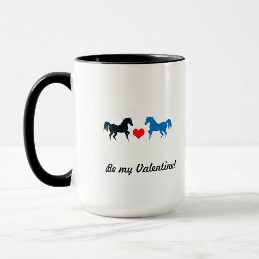 Chevaux en amour Mug (Gauche)