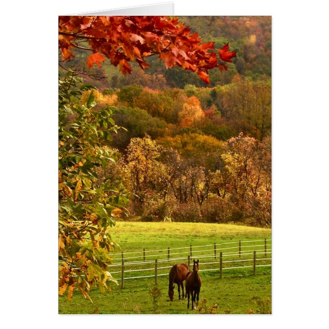 Chevaux en automne (Devant)