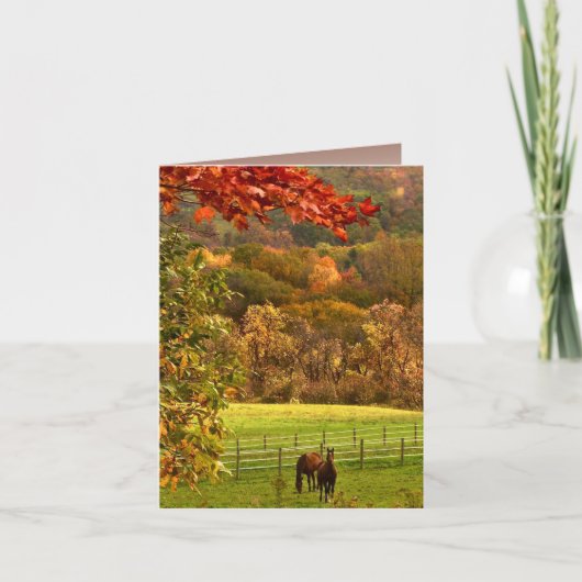 Chevaux en Merci d'automne (Devant)