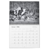 Chevaux en noir et blanc - Calendrier équin 2021 (Jan 2026)