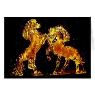 Chevaux en verre de Venise Italie
