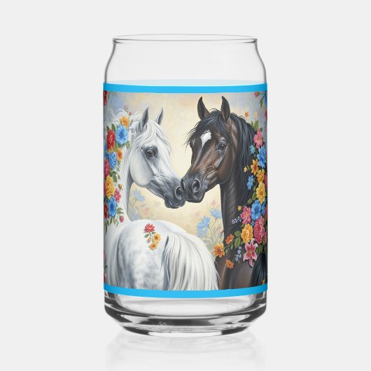 Chevaux encadrés de fleurs (Verso)