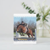 Chevaux et montrer carte postale (Debout devant)