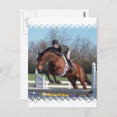 Chevaux et montrer carte postale (Devant / Derrière)