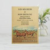 Chevaux Faire-part de mariage du Kentucky (Debout devant)