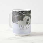 Chevaux jouant dans la tasse de neige (Devant gauche)