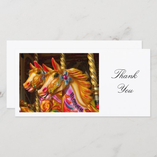 Chevaux joyeux - Merci (Devant / Derrière)