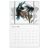 Chevaux majestueux l'art du calendrier d'AmyLyn (Jan 2026)