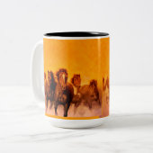 Chevaux - Mug à café, à thé (Devant gauche)