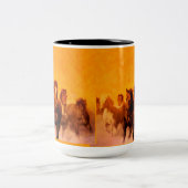 Chevaux - Mug à café, à thé (Centre)