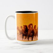 Chevaux - Mug à café, à thé (Gauche)