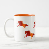Chevaux Mug à deux tons (Gauche)
