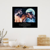 Chevaux Mustang Espagnol Sauvage Poster & Art (Cuisine)