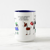 Chevaux ouvrant la tasse de bande dessinée de (Centre)